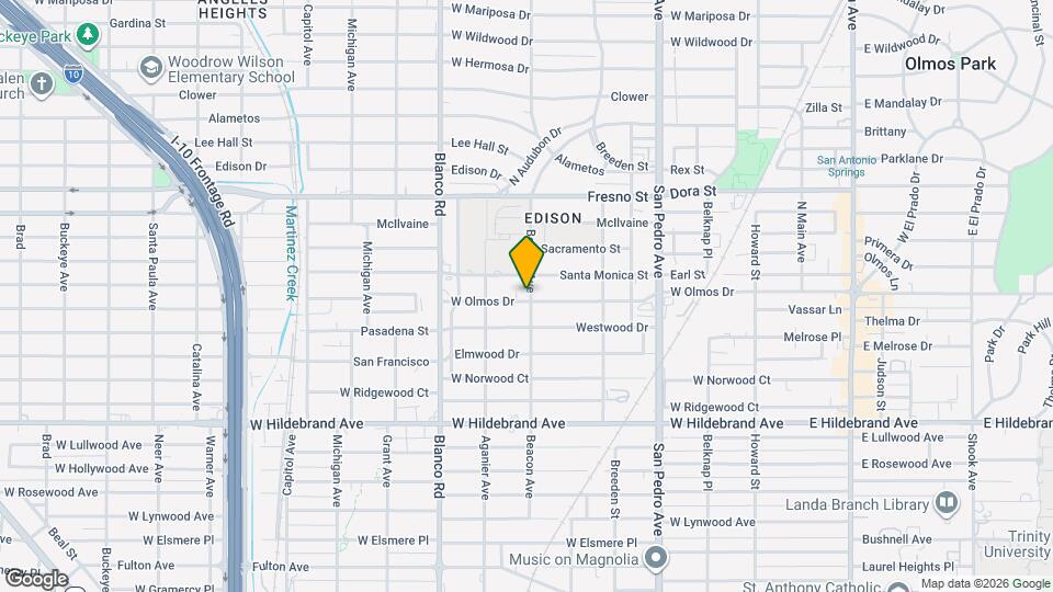 703 W Olmos Dr Mapa y Detalles de la Ubicación
