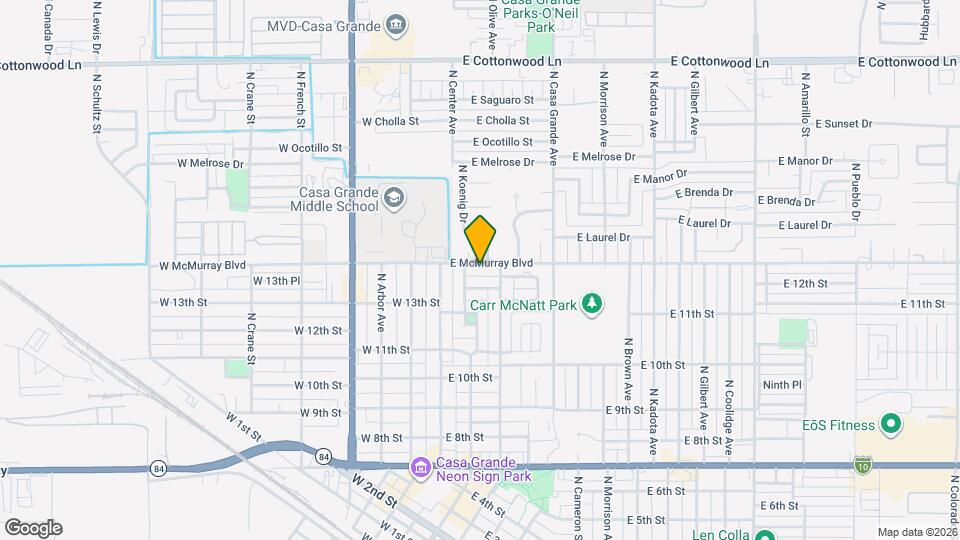 209 E McMurray Blvd Mapa y Detalles de la Ubicación