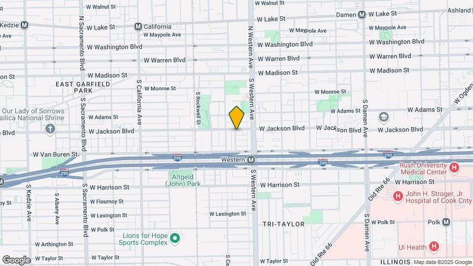 2437 W Jackson Blvd Map and Location Details