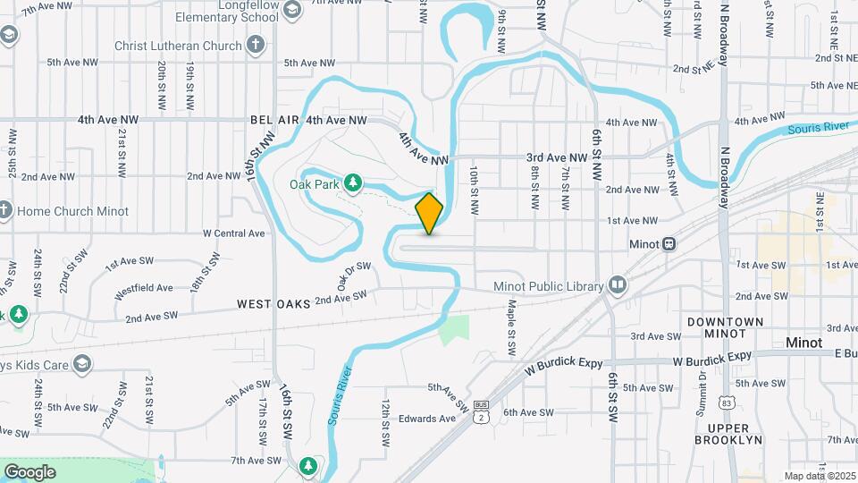 1040 W Central Ave Map and Location Details