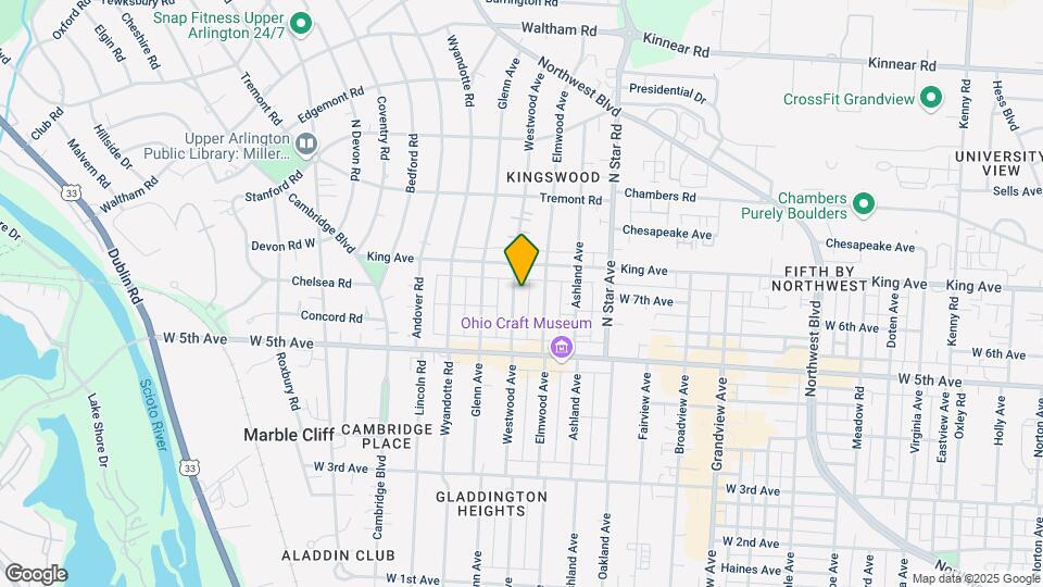 1672 Westwood Ave Map and Location Details