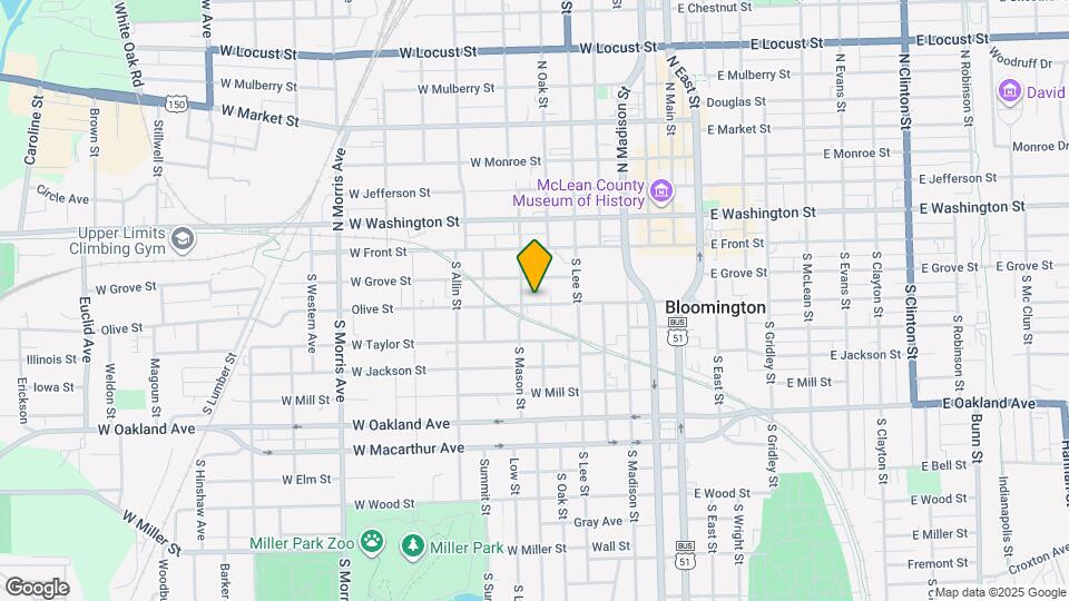 607 W Olive St Map and Location Details