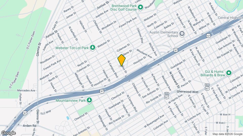 705 Childress St Map and Location Details