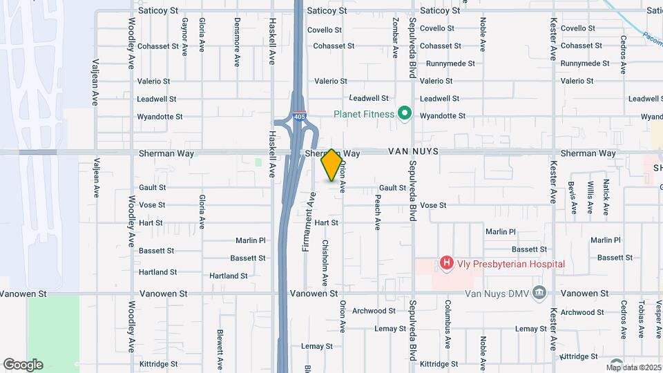 7069 Orion Ave Mapa y Detalles de la Ubicación