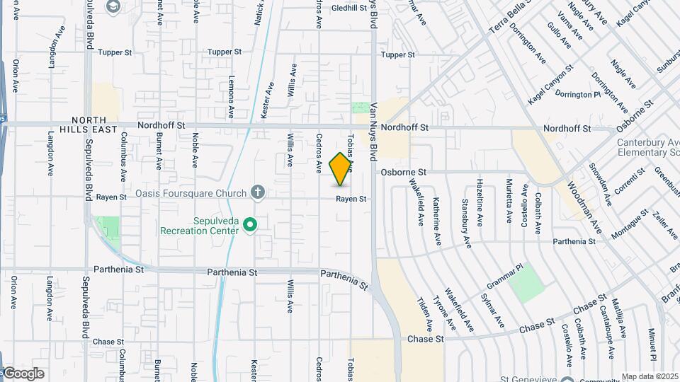 14669 Rayen St Map and Location Details