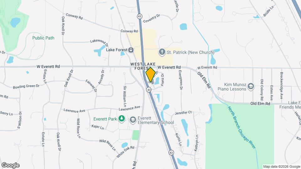 1111 S Waukegan Rd Map and Location Details