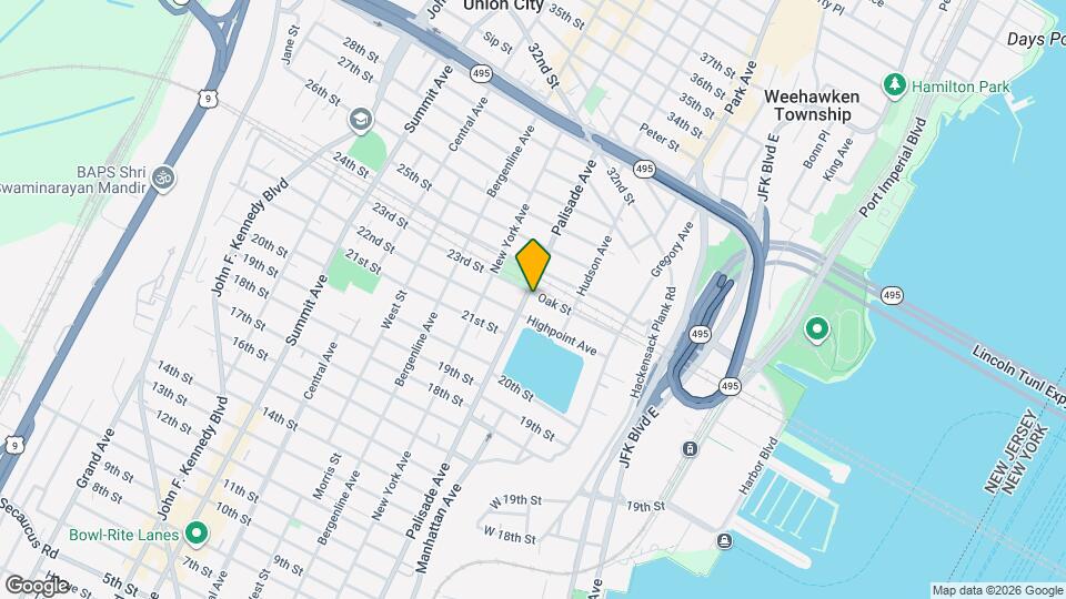 2212 Palisade Ave Map and Location Details