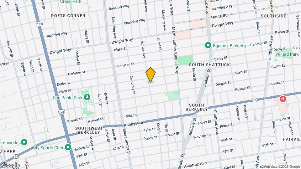 1701 Stuart St Map and Location Details