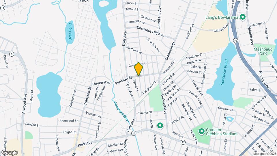 1336-1340 Cranston Street, Unit 1340 - 1st Floor Rear Mapa y Detalles de la Ubicación