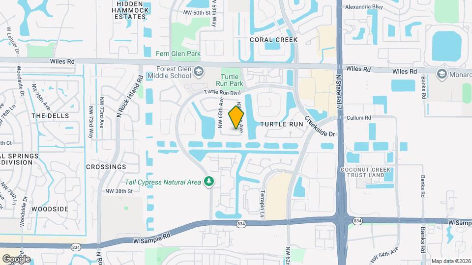 6421 NW 41st St Map and Location Details