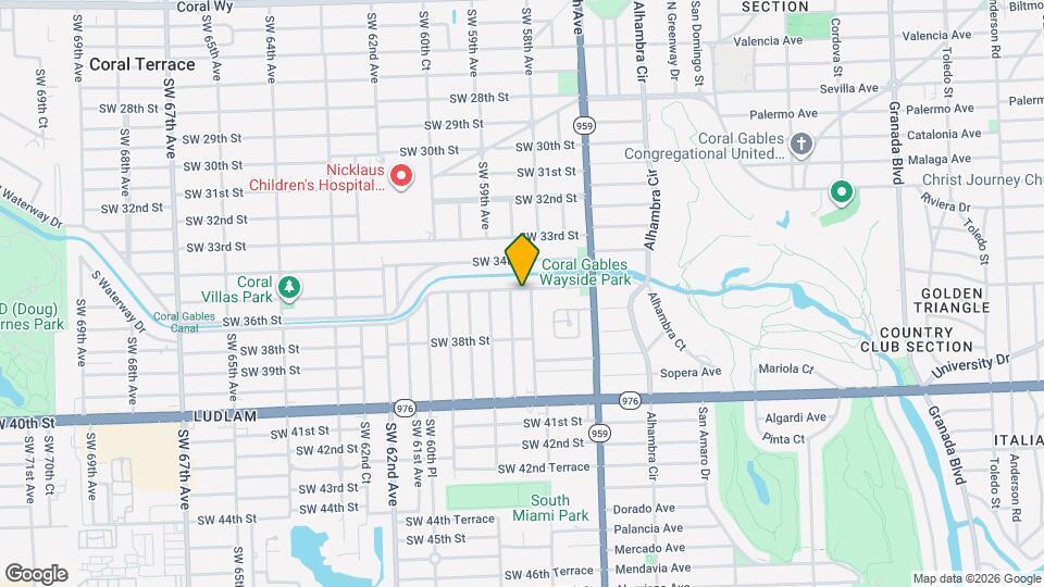 5804 SW 35th St Map and Location Details
