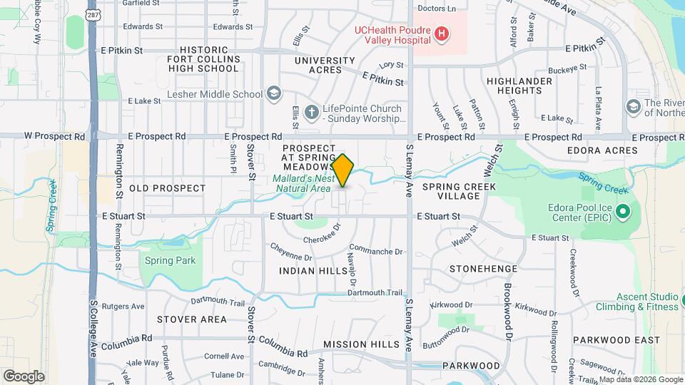 837 Cherokee Dr Mapa y Detalles de la Ubicación