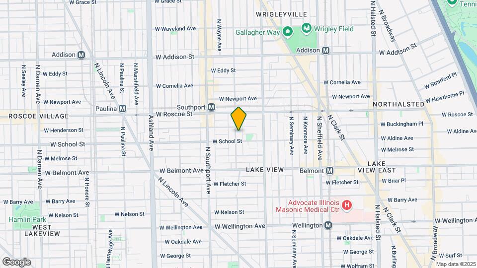 3315 N Lakewood Ave, Unit 1 Map and Location Details