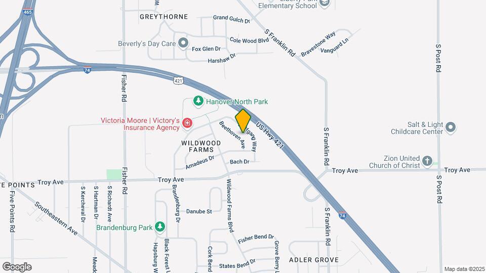 2871 Beethoven Ave Map and Location Details