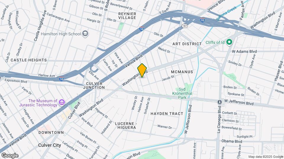 3322 Helms Ave, Unit #3 Map and Location Details