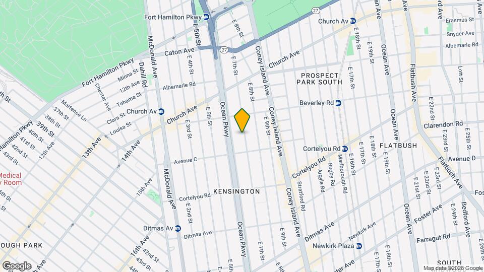 400 E 7th St Map and Location Details