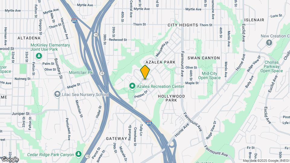 4111 Poplar St Map and Location Details