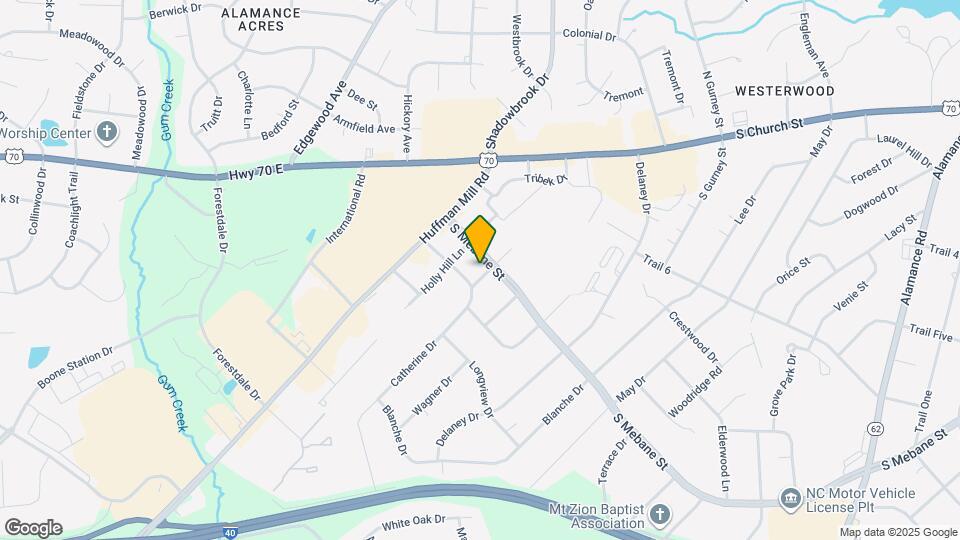 3718 S Mebane St Map and Location Details