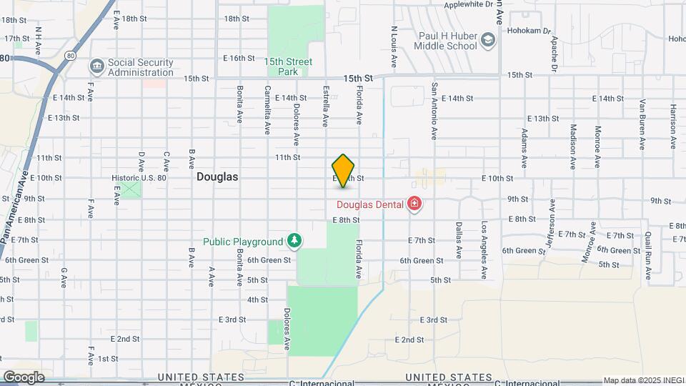 1522 E 9th St Map and Location Details