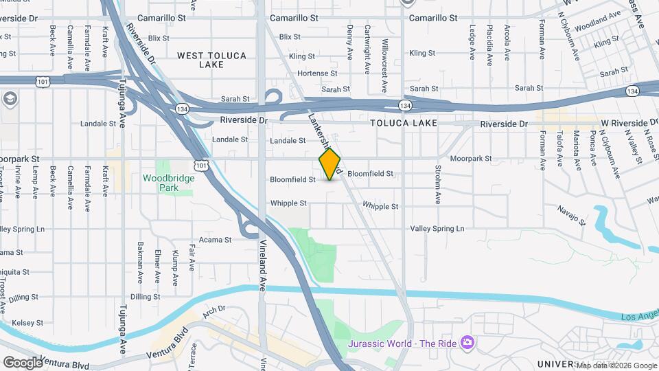 10824 Bloomfield St, Unit 201 Map and Location Details