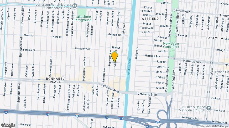 1052 Carrollton Ave Mapa y Detalles de la Ubicación