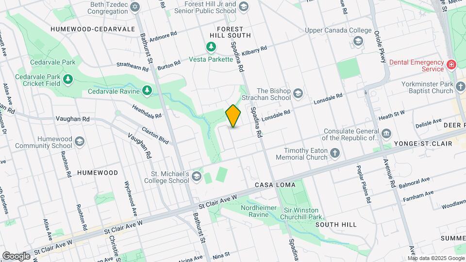 363 Lonsdale Rd Map and Location Details