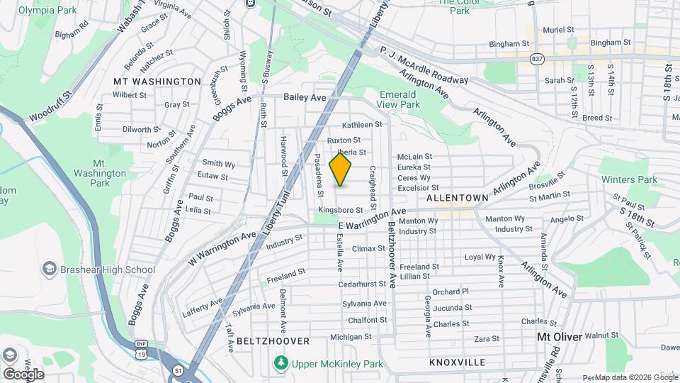 405 Edgemont St Map and Location Details