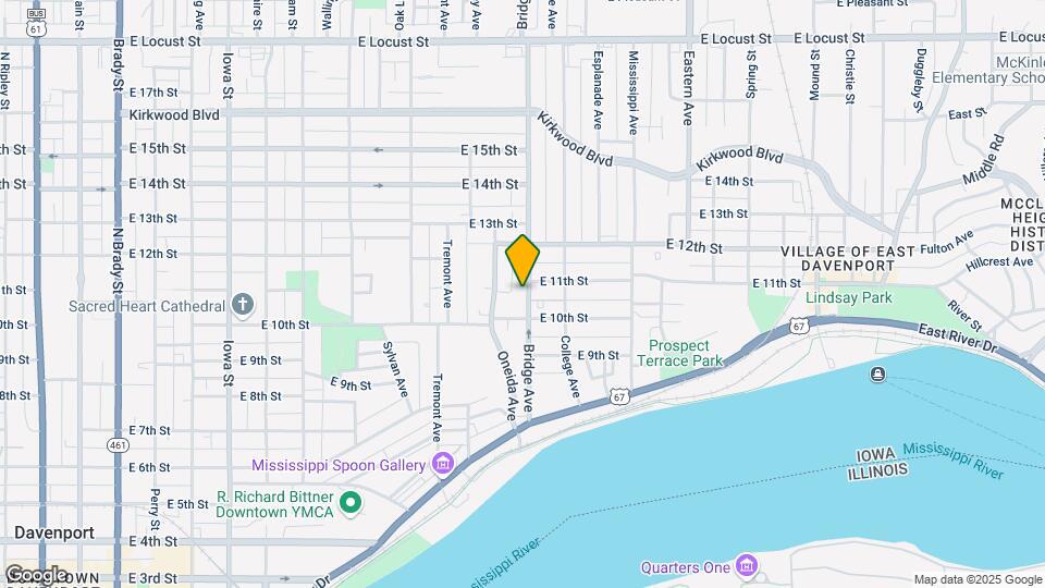 1012 Bridge Ave Map and Location Details