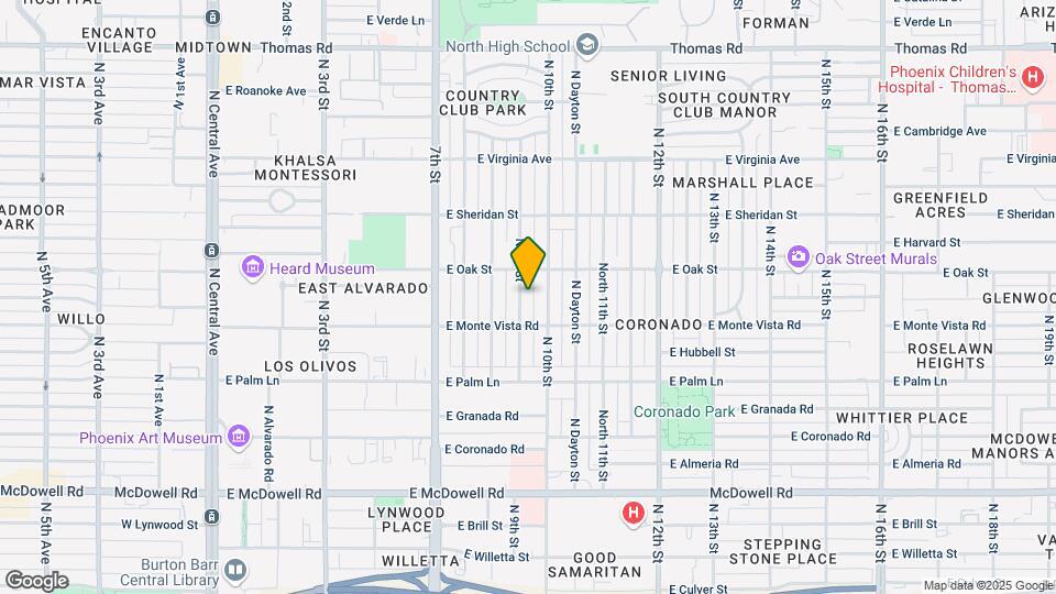 2225 N 9th St Map and Location Details