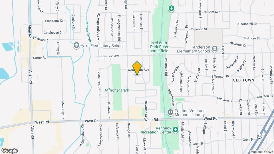 2405 Sherwood St Map and Location Details
