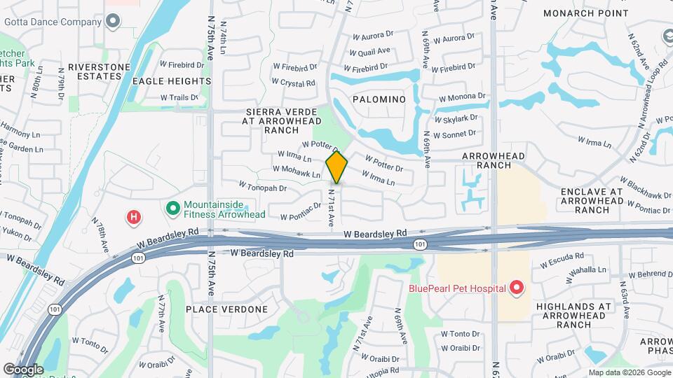 20404 N 70th Dr Map and Location Details