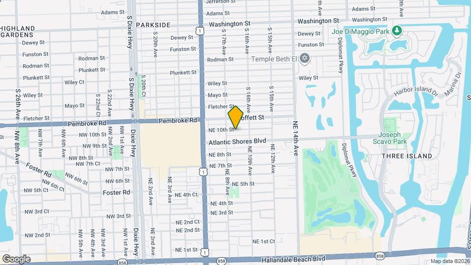 816 NE 10th St Map and Location Details