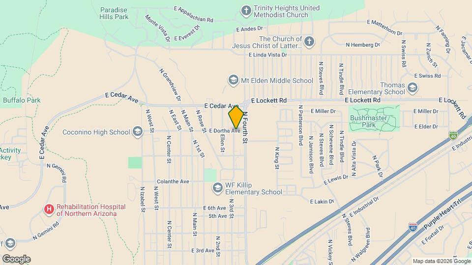2405 E Dortha Ave Map and Location Details