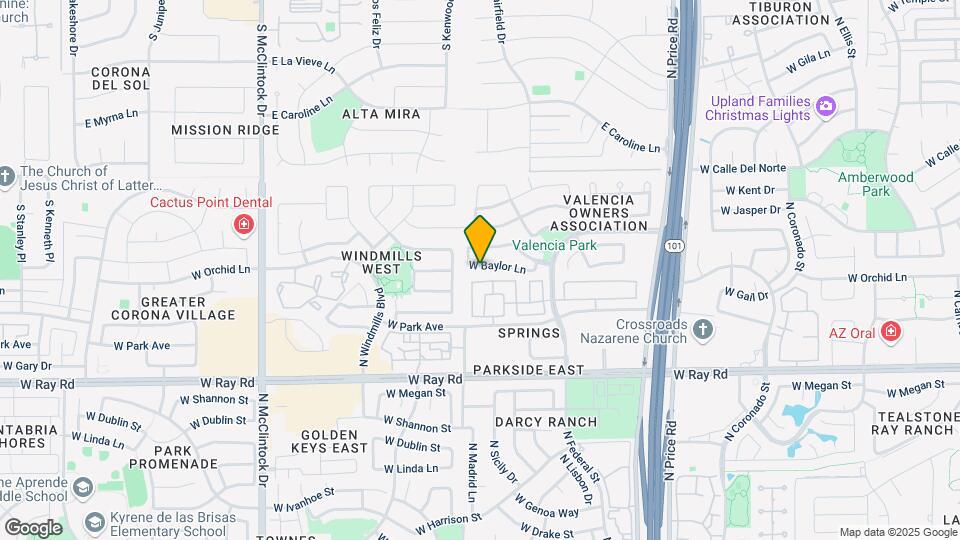 3451 W Baylor Ln Map and Location Details