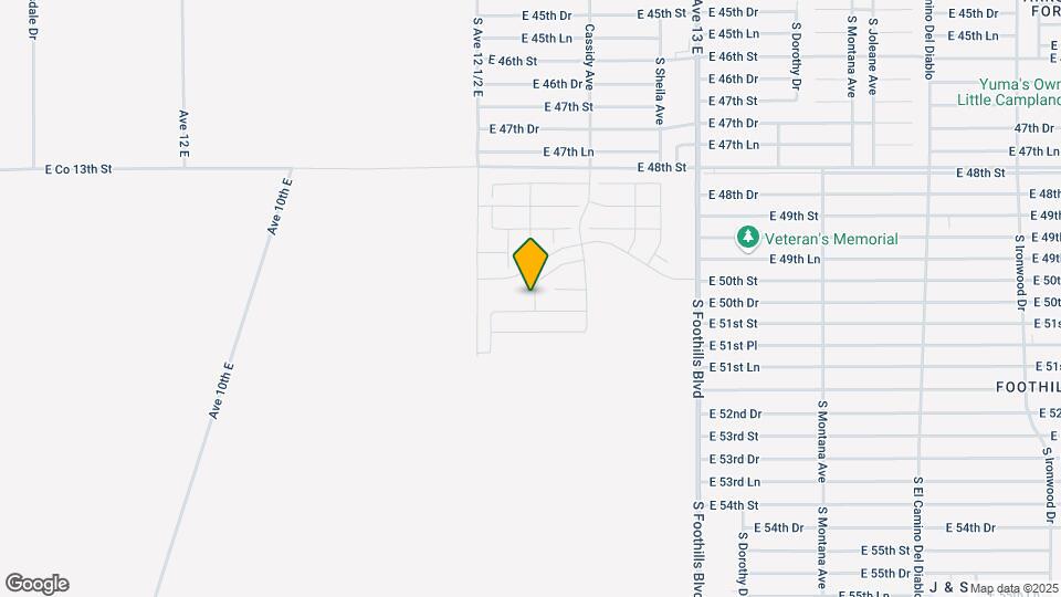 13336 S 50th Dr Map and Location Details