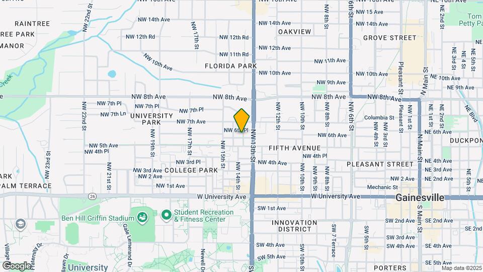 602 NW 13th Terrace Map and Location Details