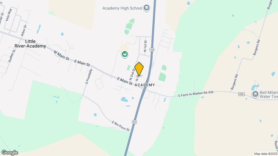 105 N 1st St Map and Location Details