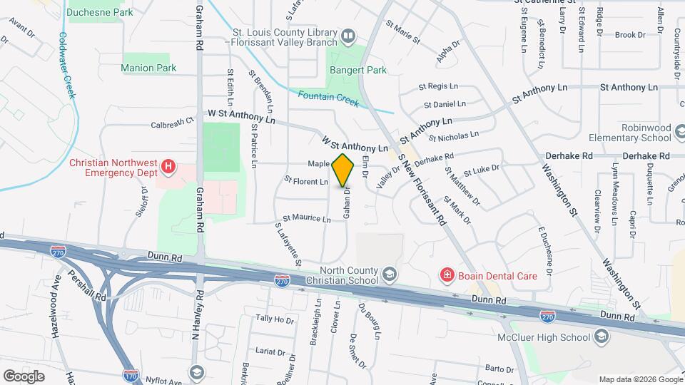 1175 Gahan Dr Map and Location Details