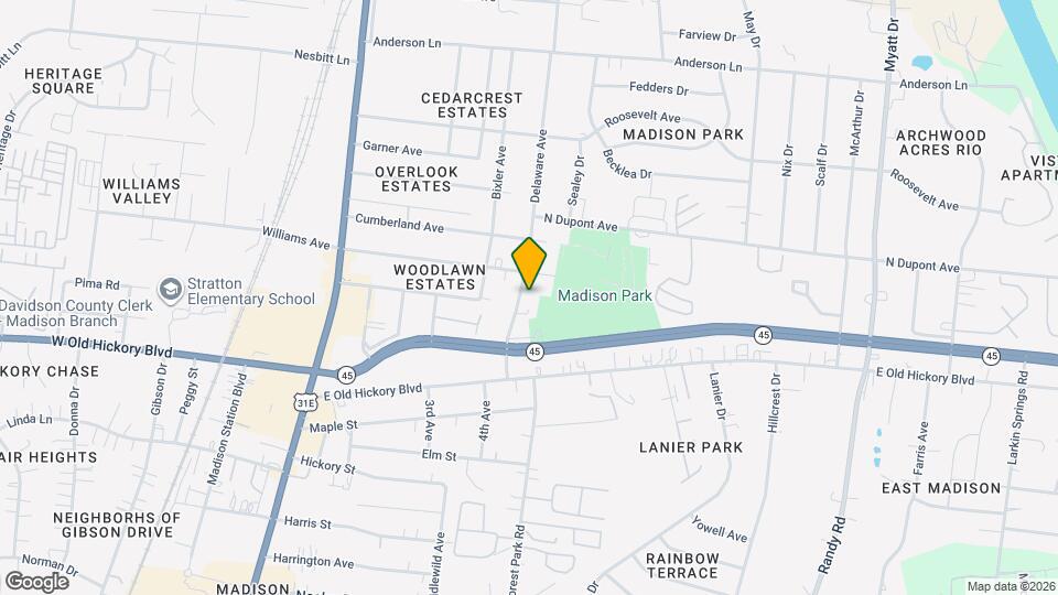 404 Delaware Ave Map and Location Details