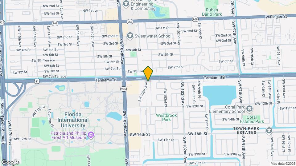 800 SW 104th Ct Map and Location Details