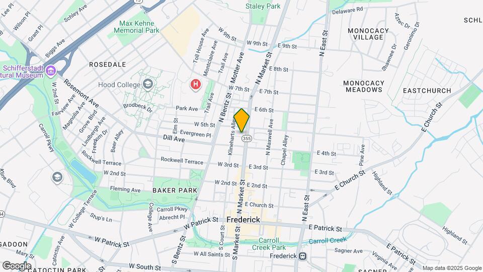 419 N Market St, Unit Apt A Map and Location Details