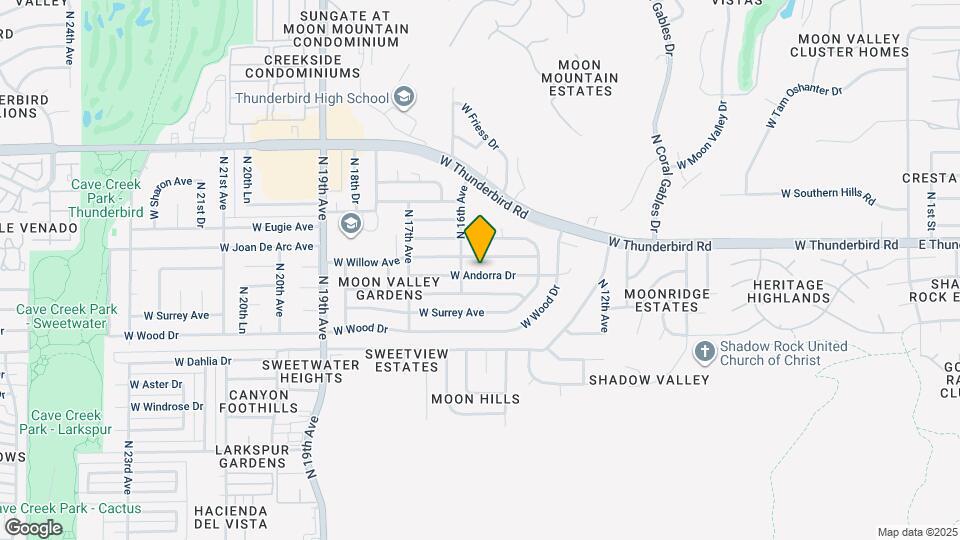 1536 W Andorra Dr Map and Location Details
