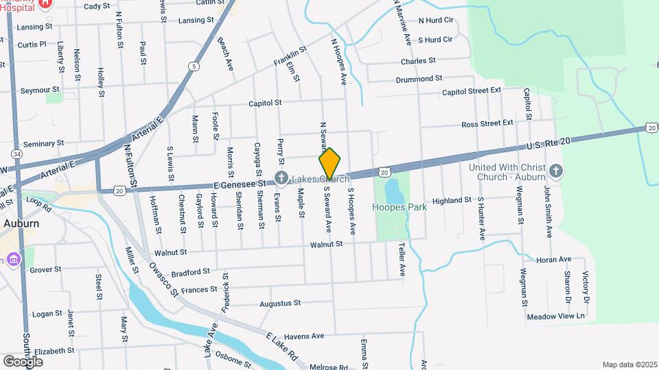 160 E Genesee St Map and Location Details