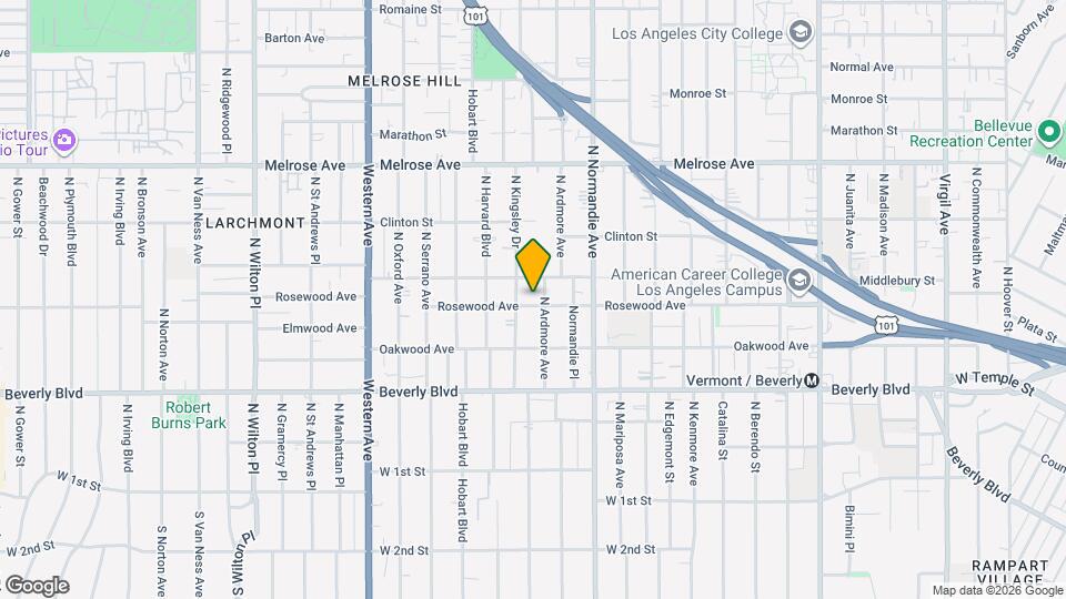 4511 Rosewood Ave, Unit 000 Mapa y Detalles de la Ubicación