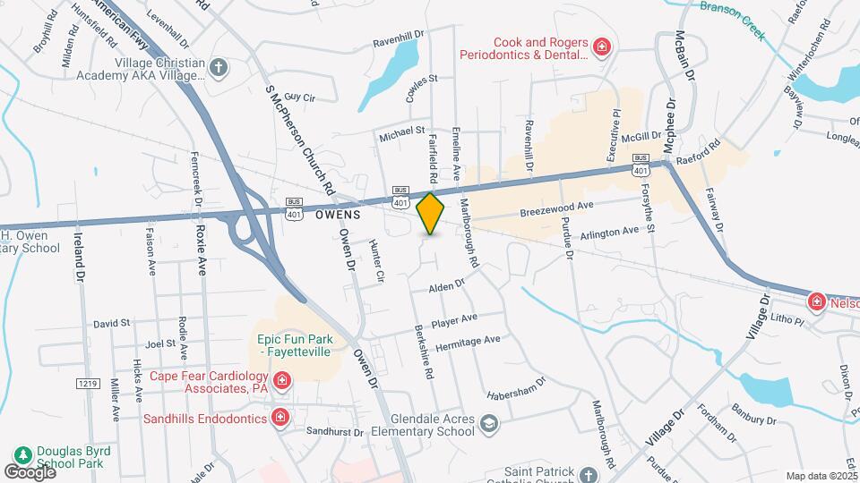 1117 Berkshire Rd Map and Location Details