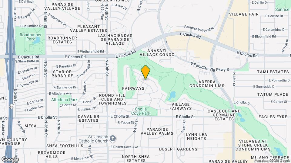 4106 E Sunnyside Dr Mapa y Detalles de la Ubicación