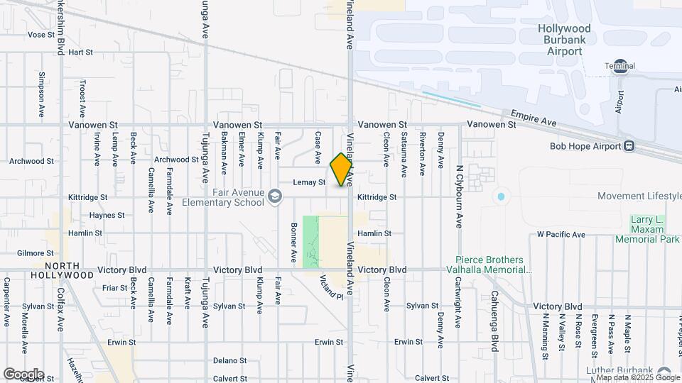11025 Kittridge St, Unit 133 Map and Location Details