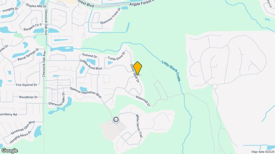 195 Dover Bluff Dr Mapa y Detalles de la Ubicación