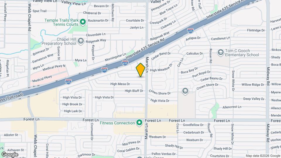 3642 Ridgebriar Dr Map and Location Details