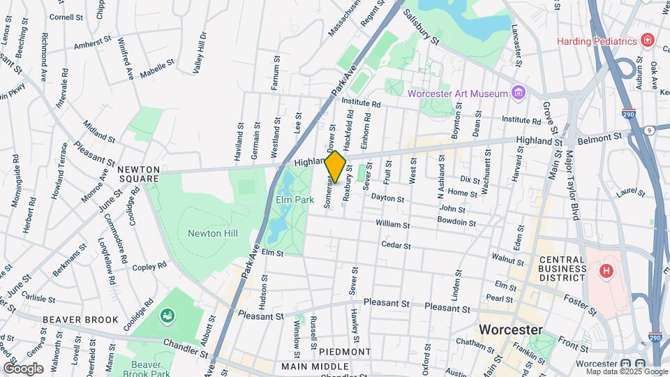 22 Somerset St, Unit Third Floor Map and Location Details